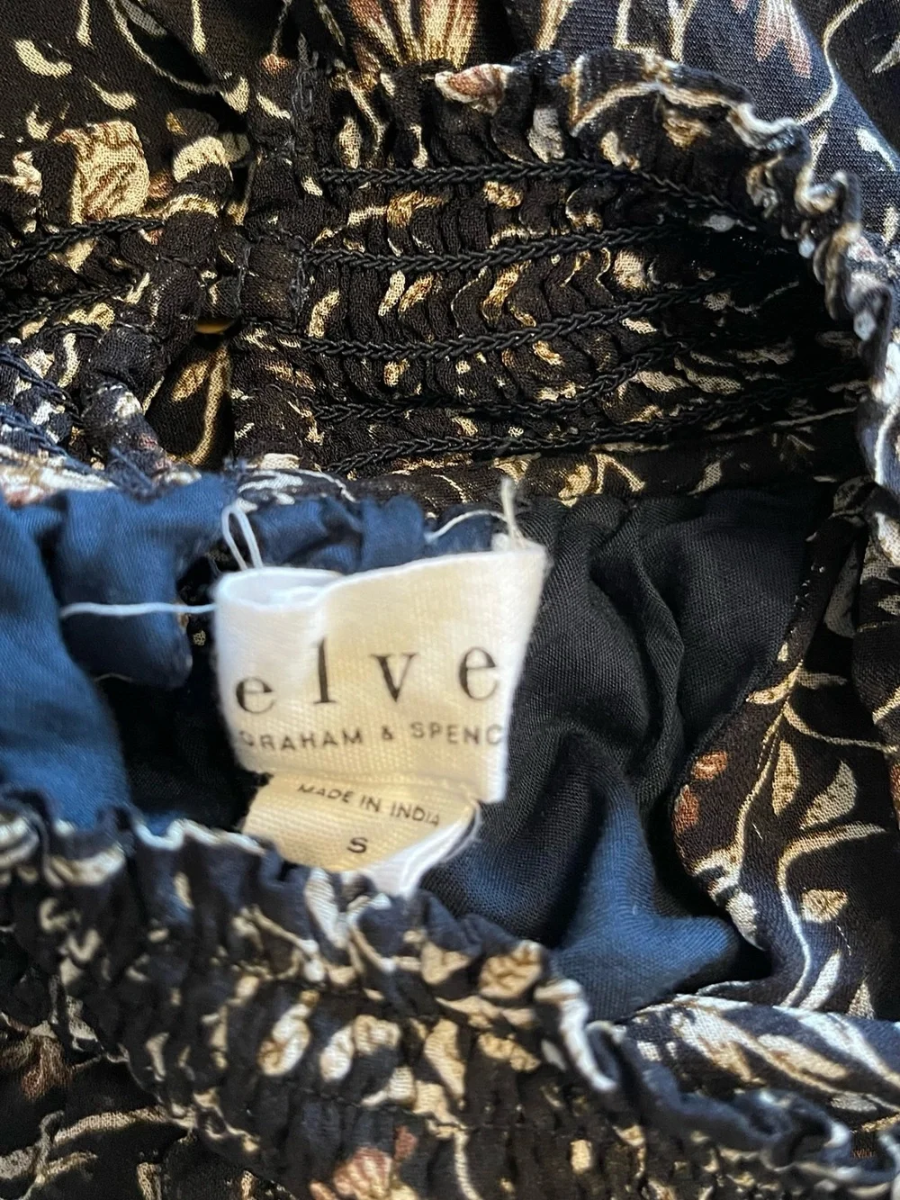 ❤️ Anthropologie x VELVET Kristen Sheer Floral Chiffon High Neck Mini Dress